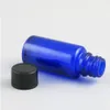Empty Perfume e liquid Glass Bottles Essential Oil Parfum Travel Use Refillable Green Blue with black cap 500pcs