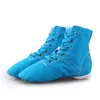 Billiga Nya Män Kvinnor Sport Dancing Sneakers Jazz Dance Skor Lace Up Dancing Boots Blue Red Black Tan Green White Sneakers 201017