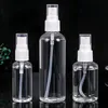 50PCS 10 ml 20 ml 50 ml 100ml Transparenta Tomma Små Sprayflaskor Plastfyllningsbehållare Kosmetiska behållare