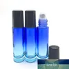 20 pcs gradient cor óleo essencial 10ml vazio blue-clear roller garrafa de vidro frasco rolo na garrafa de vidro grosso navio livre