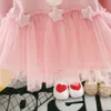 Herbst geboren Baby Mädchen Kleid für Mädchen 1 Jahr Geburtstag Tutu Kleid Prinzessin Baby Kleid Säuglingskleidung Kleinkind Kleider LJ201221