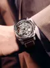 ブランドの彫刻された時計完全に自動化された男性時計空洞化されたシーガル機械時計贅沢な男時計reloj hombre 220209220t