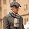 Men Newsboy Hats Wool Cap Thick Warm Vintage Tweed Short Brim Spring Autumn Classic Style Man Winter Fashion