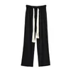 Women's Pants & Capris WOMENGAGA Drawstring Straight Casual Wide Leg Women Spring Autumn Sagging Loose Workout Sweatpants Korean Trousers G0