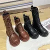 Rimocy Vintage PU Leather Motorcycle Boots Women Winter Warm Short Plush Square Heel Mid Boots Non-Slip Chunky Platform Shoes1