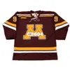 Mens #9 KYLE OKPOSO Minnesota Gophers 2007 CCM Vintage RETRO Home Hockey Jersey or custom any name or number retro Jersey