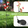 Outdoor LED Solar Lights Colorful Lily Garden Flower Decorative Lawn Lamp Home Garden IP65 Waterproof Fake Night Light