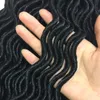 1パックのスプリングツイストエクステンションかぎ針編みの編組14インチ女神ロック巻き波のフェイククロシュ髪の合成ふわふわ編み