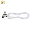 300pcs Оптовая 0,25 / 1/2 / 3е 90 градусов Колено ткань Игры Тип кабеля C Micro USB 5pin кабеля для передачи данных Huawei HTC