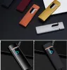 USB Rechargeable Lighters Electronic Cigarette Lighter Flameless Touch Screen Switch Colorful Windproof Lighter fast DHL 2021