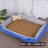 サマーペットベッド犬枕ベッドパッドマットペットソファキャットハウスパピークーリングブランケット