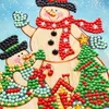 Homfunダイヤモンド絵のグリーティングカード漫画クリスマス誕生日ポストカード5D DIYキッズフェスティバル刺繍グリーティングカードギフト201202