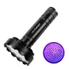 128 LED UV-ficklampa 128led Ultraviolett 395nm Torches Wavelength Blacklight Detector Torch för torra husdjur urinfläckar