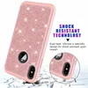 2 In 1 Bling Glitter Shockproof Soft Silicone PC Cover Case voor iPhone 11 Pro X XS Max XR 8 7 6 6s Plus Galaxy S9 Plus Opmerking 9 J3 J7