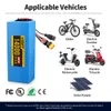 48 V 14AH Ebike Pil Paketi Için 18650 Lityum İyon 550 W Elektrikli Bisiklet E-Bike Şarj Edilebilir Piller Güç Bankası 200W 500 W 750 W 1000 W Motor + Şarj