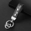 Schlüsselanhänger Kohlefaser-Leder-Auto-Schlüsselanhänger mit Diamant-kundenspezifischem Emblem-Luxus-Schlüsselring für Kia GT-Linie ELANTRA Sportage Stinger Soul K5