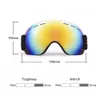 Skidglasögon dubbelskikt UV400 Goggles sfäriska lins unisex antifog vinter snowboard glasögon snöskidmask Q0107889736