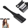 Hair brushes Cutting Comb Black Handle Hair Brush with Razor Blades Thinning Trimmin Salon DIY Styling Tools3454255