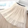 3Color Girls Skirts lace Pleated kids skirts fashion long girls skirt Autumn winter new 2020 girls clothes kids clothing wholesale