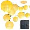 30 LED Natale Solor Light Outdoor Warm White String Lights Lanterna Solar Powered Striscia luminosa impermeabile per la decorazione del giardino Y200903