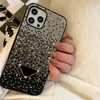 Designers Crystal Diamonds Phone Cases For IPhone 11 12 13 Pro Promax Xr X/xs 7/8 Case Letter P Shell Cellphone D2201063Z