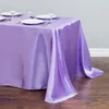 Wedding White Satin Table Cloth Prostokąt Tabela Pokrywa Nakładka Na Wydarzenia Ślubne Party Hotel Urodziny Dekoracja1