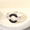 BUIGARI TOP quality ring luxury jewelry ladies 925 sterling silver 18K gold plated designer highest counter quality 5A rings Custom engraving your name