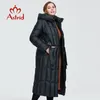 Women's Down Parkas Astrid Winter Coat Women Long Warm Parka Plaid Fashion Thick Jacket Hooded Large Sizes Female Clothing 9546 221007