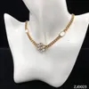 Najlepszy luksusowy projektant 18 -karatowy Złoty naszyjnik do Woaman Flower Diamond Products Design Produkty Mosięcia Naszyjniki Wysokiej jakości biżuterię 2990