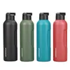 Novo 27oz 34oz garrafa de água de aço inoxidável com frascos de vácuo de palha isolados viagem portátil portátil para escalar 1000ml thermos lj201218