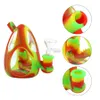 Smoking water bong silicone pipe bongs hookah glass pipes heat resistant tube Dinosaur Eggs shapd tobacco bubbler dab rig oil burner factory price