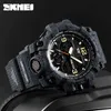 SKMEI Merk Luxe Militaire Sporthorloges Heren Quartz Analoog LED Digitale Klok Man Waterdicht Dual Display Horloges Relogio 220122