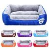 Paw Duży pies łóżko Pet Sofa Puppy Wodoodporna Kennel Warm Cozy Soft Winter Cat Basket Mat House Petshop Cama Perro Labrador 201223