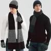 mens beanie hat and gloves set