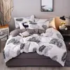 4pcs / set literie ensemble 19 style produits ménagers aloès coton lit ensemble feuilles plaid moderne drap de lit taie d'oreiller housse de couette LJ200818