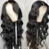 Natural Color 13x1 T Part Human Hair Lace Front Wig Pre Plucked Body Wave Lace Wigs 150% Density Brazilian Remy Hair Wig