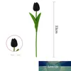 Fleurs noires artificielles pour la décoration faux plastique Rose marguerite tulipe Calla lys pivoine orchidée fleur de soie