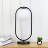 Bedroom Table Lamp Reading Light Living Room Decoration Lighting Nordic style Iron Plating Milk White Glass Lampshade