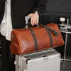 Reistas Voor Mannen Vrouwen Duffel Bag Zachte Koeienhuid Carry Hand Bagage Schoudertassen Mannelijke Vrouwelijke Handtas