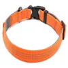 True Love Collier pour Chien Nylon Réfléchissant Toutes Races Réglable Doux Confortable Rembourré Gris Noir Orange 201101