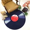 Retro CD Runde Teppich Antike Sofa Teppiche Rutschfeste Matte Decke Schallplatten Modell Tür Kind Nachttisch Yoga Große Fläche Teppich 201225