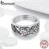 925 Sterling Silver Daisy Flower Infinity Love Pave Anelli per le dita per le donne Gioielli di fidanzamento di nozze SCR390 220216