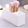 3 Lattices Makeup Brush Organizer Cosmetic Pen Storage Container Plastics Table Eyebrow Brush Holder Standing Storeage Box2656