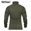 Tacvasen män Camouflage Tactical T-shirts Summer Army Combat T Shirt Bomull Militär T-shirt Airsoft Paintball Hunt Kläder 220325