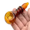 QBsomk Tigela Floco de Neve Cachimbos de Mão de Vidro Erva Seca Cor Sólida 10,5 cm Queimador de Óleo Fumar Plataformas de Petróleo Cachimbos de Vidro Vidro de Tabaco Cachimbo de Água