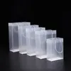 8 Storlek Frostat PVC Plast Presentväskor med handtag Vattentät Transparent PVC-väska Klar handväskalfavoriter Bag KKB2667