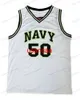 Custom Retro David # Robinson Basketball Jersey Men Stitched Brancy Blue qualquer tamanho 2xs-5xl Nome e número