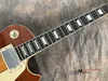 Chińska gitara elektryczna sklep OEM L P standardowy gitara elektryczna jasnobrązowy gradient The Flame Maple Wood Grain5952725