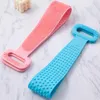 Spugne Spugne abrasive Spazzola magica in silicone Asciugamano da bagno Comfort Sfregamento Schiena Fango Peeling Doccia Scrubber Spugna utile