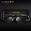 LIOUMO Brand Design Neue Luftfahrt männliche Sonnenbrille Polarisierte Schutzbrille Frauen Frauen Sonnenbrillen HD Fahrspiegel Gläser307V